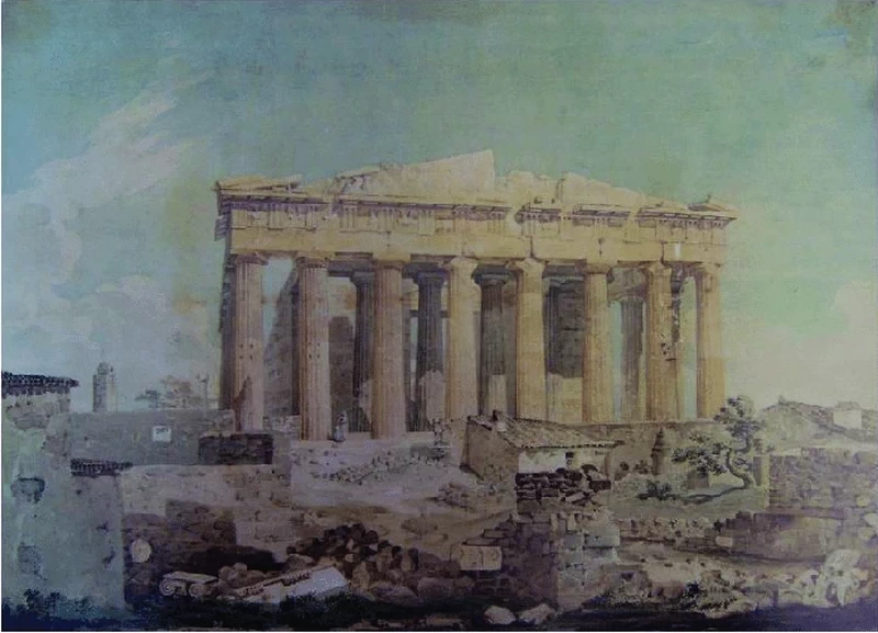 Il Partenone, Princeton - il ritrovamento di Caroline G. Mather, 1834